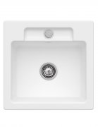 Мойка для кухни Villeroy & Boch Siluet 50 S Flat 49х49 см керамика stone white 33451FRW