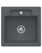 Мойка для кухни Villeroy & Boch Siluet 50 S Flat 49х49 см керамика graphite 33451Fi4