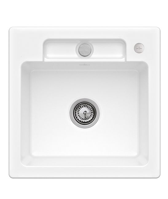 Мойка для кухни Villeroy & Boch Siluet 50 S Flat 49х49 см керамика white alpin 33452FR1