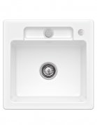 Мийка для кухні Villeroy & Boch Siluet 50 S Flat 49х49 см кераміка snow white 33452FKG
