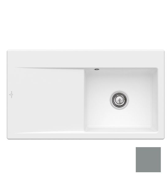 Мойка для кухни Villeroy & Boch Subway Style 50 Flat 88х49 см чаша справа керамика stone 33511FSL