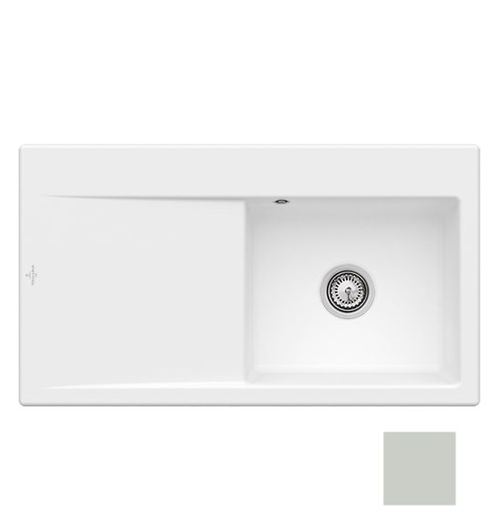 Мийка для кухні Villeroy & Boch Subway Style 50 Flat 88х49 см чаша справа кераміка steam 33512FSM