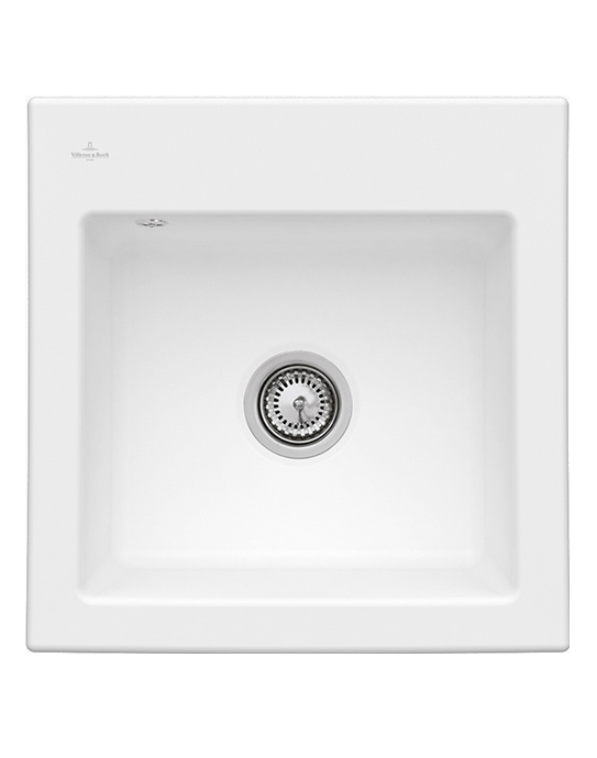 Мийка для кухні Villeroy & Boch Subway 50 S Flat 49х47,5 см кераміка stone white 33151FRW