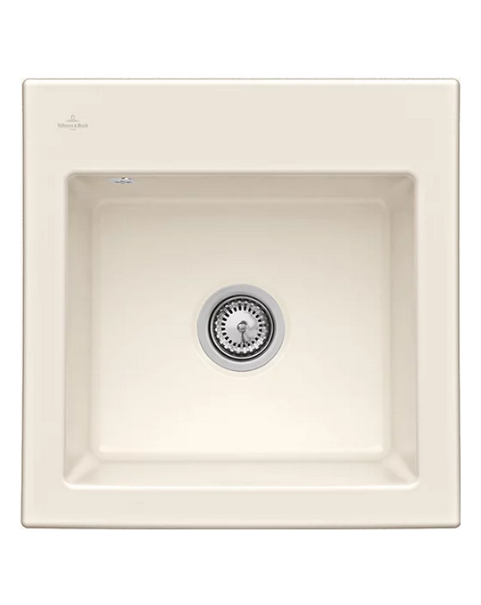 Мийка для кухні Villeroy & Boch Subway 50 S Flat 49х47,5 см кераміка crema 33151FKR