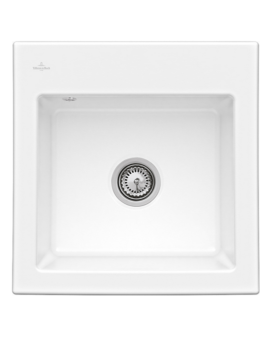 Мийка для кухні Villeroy & Boch Subway 50 S Flat 49х47,5 см кераміка snow white 33151FKG