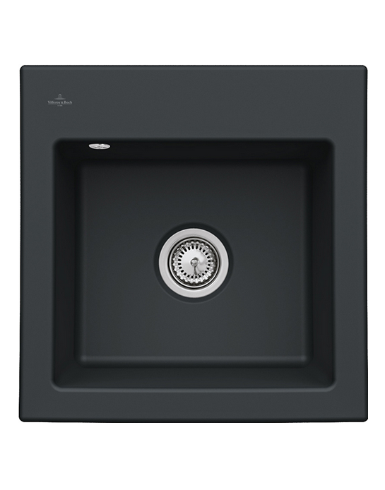 Мойка для кухни Villeroy & Boch Subway 50 S Flat 49х47,5 см керамика ebony 33151FS5