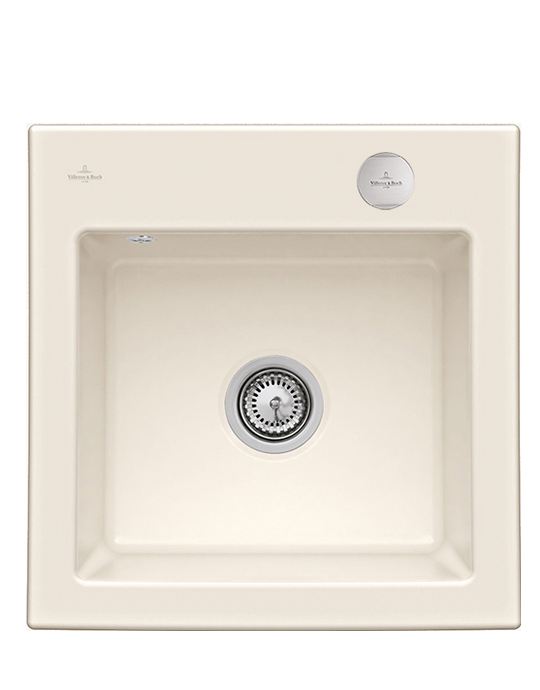 Мийка для кухні Villeroy & Boch Subway 50 S Flat 49х47,5 см кераміка crema 33152FKR