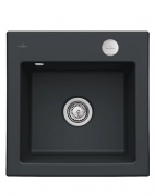Мойка для кухни Villeroy & Boch Subway 50 S Flat 49х47,5 см керамика ebony 33152FS5