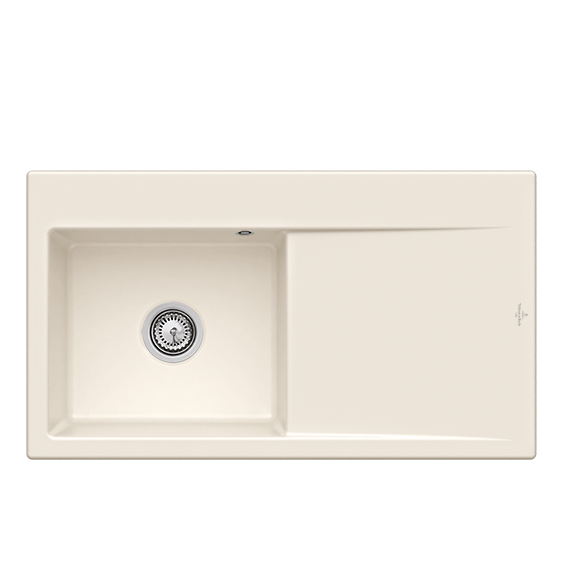 Мойка для кухни Villeroy & Boch Subway Style 50 Flat 88х49 см чаша слева керамика crema 33521FKR