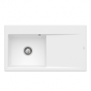 Мийка для кухні Villeroy & Boch Subway Style 50 Flat 88х49 см чаша зліва кераміка stone white 33522FRW