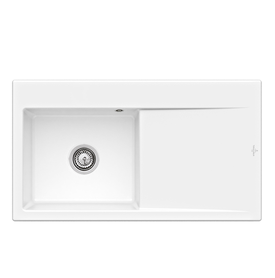 Мойка для кухни Villeroy & Boch Subway Style 50 Flat 88х49 см чаша слева керамика snow white 33522FKG