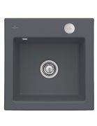 Мойка для кухни Villeroy & Boch Subway 50 S Flat 49х47,5 см керамика graphite 33152Fi4