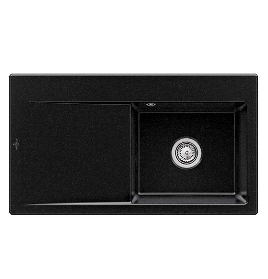 Мойка для кухни Villeroy & Boch Subway Style 50 Flat 88х49 см чаша справа керамика chromit 33512FJ0