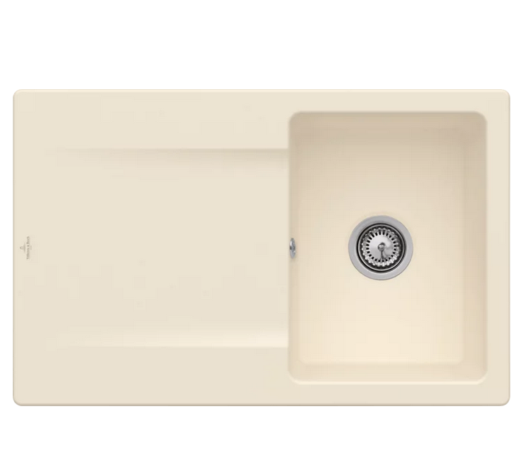 Мойка для кухни Villeroy & Boch Siluet 45 Flat 78х49 см керамика ivory 33341FFU