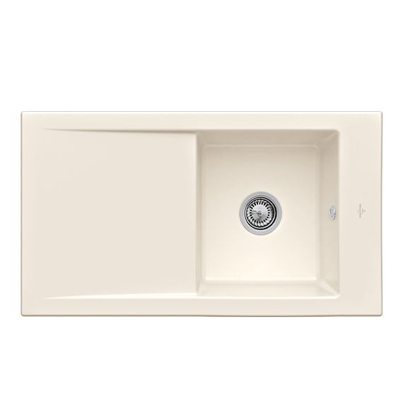 Мойка для кухни Villeroy & Boch Timeline 50 Flat 86,5х47,5 см керамика crema 33071FKR