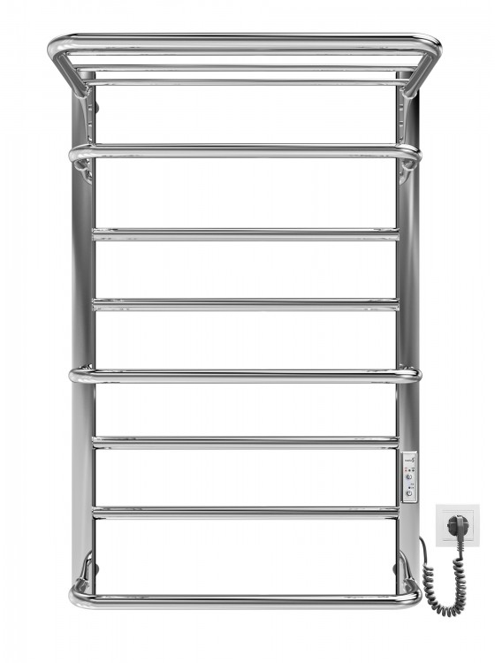 Электрический полотенцесушитель MARIO Люксор-I 800x500/290 TR K полированная сталь 4820111356874