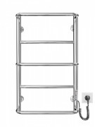 Электрический полотенцесушитель MARIO Люкс HP-I 650х430/150 TR K полированная сталь 4820111356560
