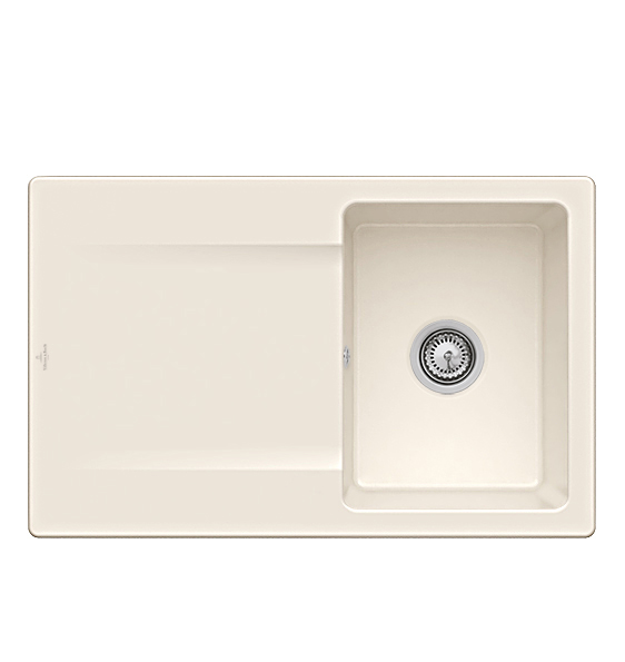 Мойка для кухни Villeroy & Boch Siluet 45 Flat 78х49 см керамика crema 33341FKR