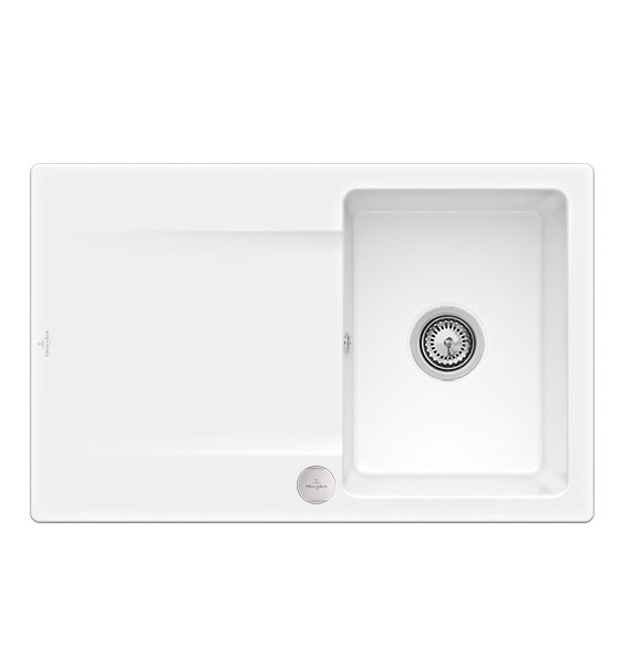Мойка для кухни Villeroy & Boch Siluet 45 Flat 78х49 см керамика white alpin 33342FR1