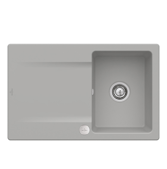 Мийка для кухні Villeroy & Boch Siluet 45 Flat 78х49 см кераміка fossil 33342FKD