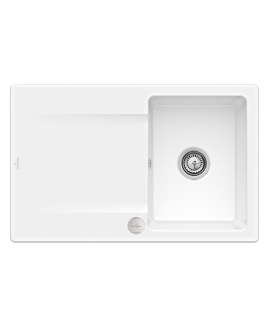 Мойка для кухни Villeroy & Boch Siluet 45 Flat 78х49 см керамика snow white 33342FKG