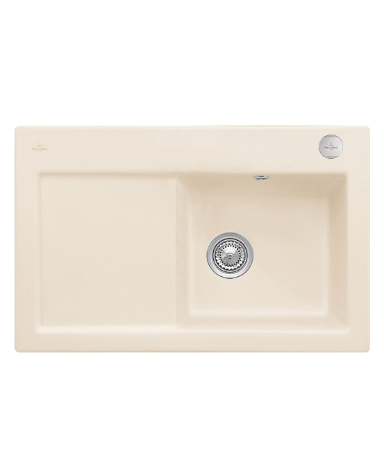 Мийка для кухні Villeroy & Boch Subway 45 Flat 74,5х47,5 см чаша справа кераміка ivory 67142FFU