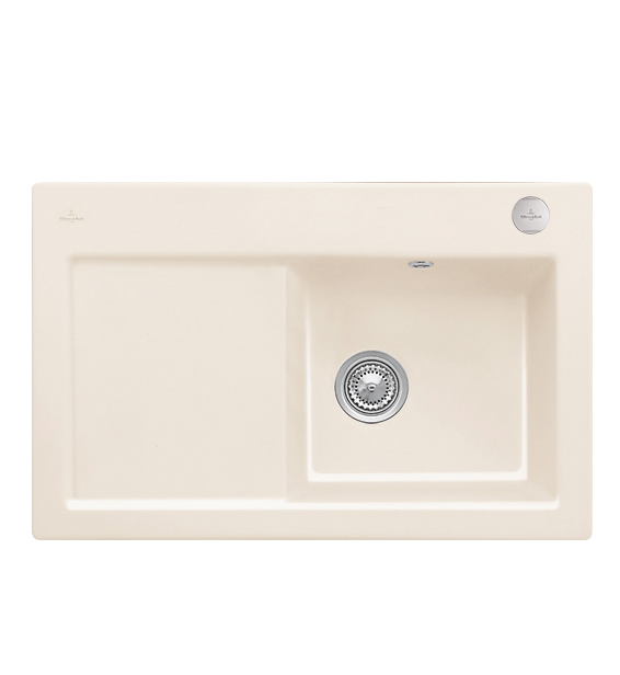 Мойка для кухни Villeroy & Boch Subway 45 Flat 74,5х47,5 см чаша справа керамика crema 67142FKR