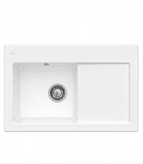 Мойка для кухни Villeroy & Boch Subway 45 Flat 74,5х47,5 см чаша слева керамика snow white 67721FKG