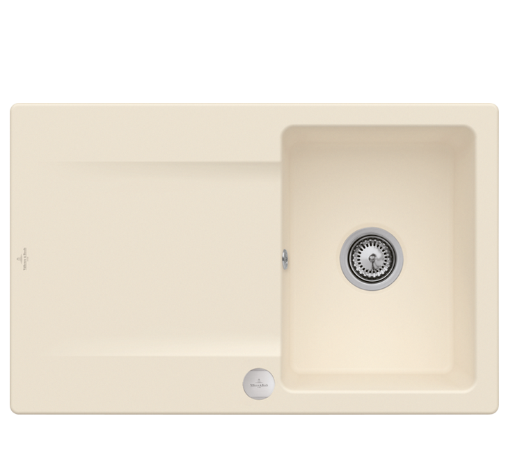 Мойка для кухни Villeroy & Boch Siluet 45 Flat 78х49 см керамика ivory 33342FFU