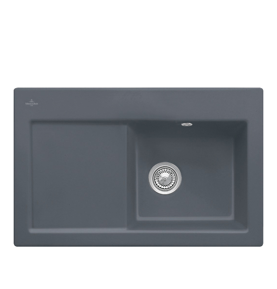 Мийка для кухні Villeroy & Boch Subway 45 Flat 74,5х47,5 см чаша справа кераміка graphite 67141Fi4