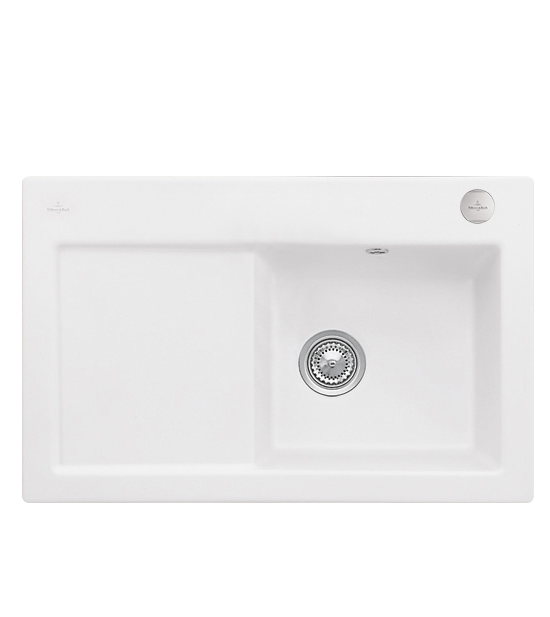 Мийка для кухні Villeroy & Boch Subway 45 Flat 74,5х47,5 см чаша справа кераміка stone white 67142FRW