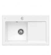 Мийка для кухні Villeroy & Boch Subway 45 Flat 74,5х47,5 см чаша зліва кераміка snow white 67722FKG