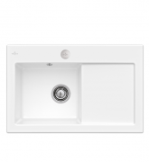 Мойка для кухни Villeroy & Boch Subway 45 Flat 74,5х47,5 см чаша слева керамика snow white 67722FKG