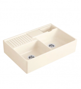 Мойка для кухни Villeroy & Boch Double-bowl sink двойная 89,5х63 см керамика crema 632391KR