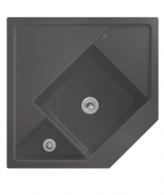 Мойка для кухни Villeroy & Boch Monumentum угловая 89,6х89,6 см керамика graphite 330301i4