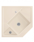 Мойка для кухни Villeroy & Boch Monumentum угловая 89,6х89,6 см керамика ivory 330302FU