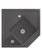 Мойка для кухни Villeroy & Boch Monumentum угловая 89,6х89,6 см керамика graphite 330302i4