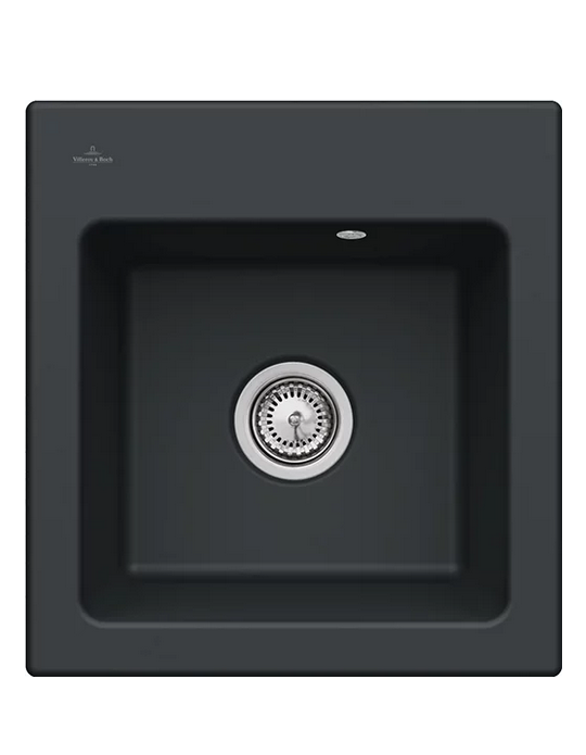 Мойка для кухни Villeroy & Boch Subway 45 XS Flat 44х47,5 см керамика ebony 67811FS5
