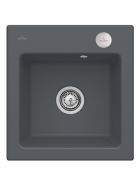 Мийка для кухні Villeroy & Boch Subway 45 XS Flat 44х47,5 см кераміка graphite 67812Fi4