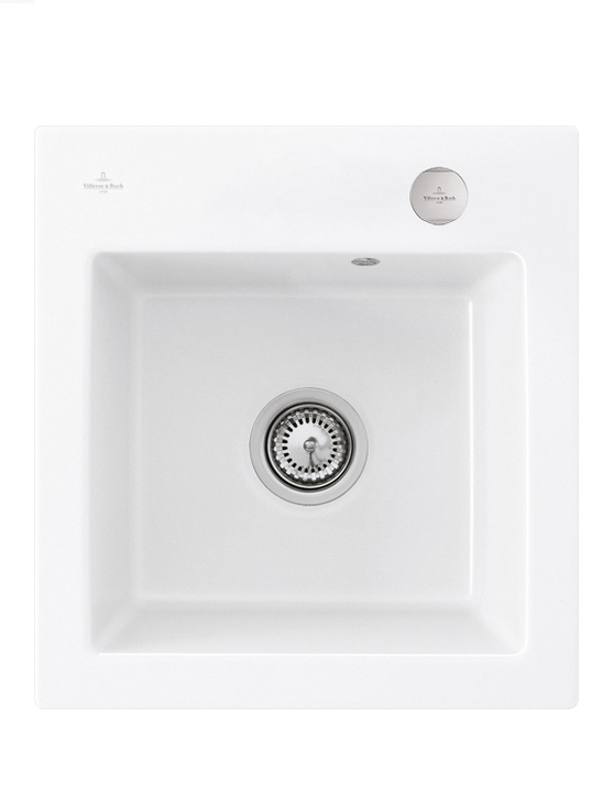 Мойка для кухни Villeroy & Boch Subway 45 XS Flat 44х47,5 см керамика snow white 67812FKG