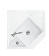 Мойка для кухни Villeroy & Boch Monumentum угловая 89,6х89,6 см керамика white alpin 330301R1
