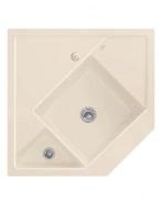 Мойка для кухни Villeroy & Boch Monumentum угловая 89,6х89,6 см керамика ivory 330302FU