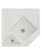 Мойка для кухни Villeroy & Boch Monumentum угловая 89,6х89,6 см керамика steam 330302SM