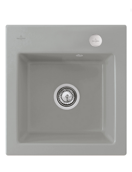 Мойка для кухни Villeroy & Boch Subway 45 XS Flat 44х47,5 см керамика fossil 67812FKD