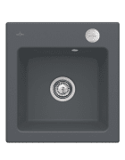 Мойка для кухни Villeroy & Boch Subway 45 XS Flat 44х47,5 см керамика graphite 67812Fi4