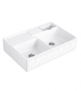 Мойка для кухни Villeroy & Boch Double-bowl sink двойная 89,5х63 см керамика white pearl 632391KT
