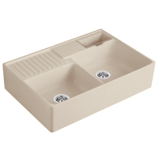 Мойка для кухни Villeroy & Boch Double-bowl sink двойная 89,5х63 см керамика almond 632392AM