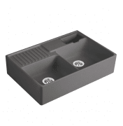 Мойка для кухни Villeroy & Boch Double-bowl sink двойная 89,5х63 см керамика graphite 632391i4