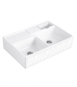 Мийка для кухні Villeroy & Boch Double-bowl sink подвійна 89,5х63 см кераміка white pearl 632391KT