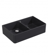 Мийка для кухні Villeroy & Boch Farmhouse 90 X подвійна 90х55 см кераміка ebony 639001S5